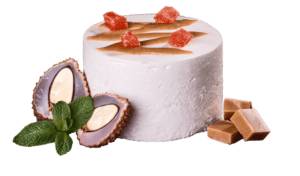 Кокосовый мусс с личи и карамелью